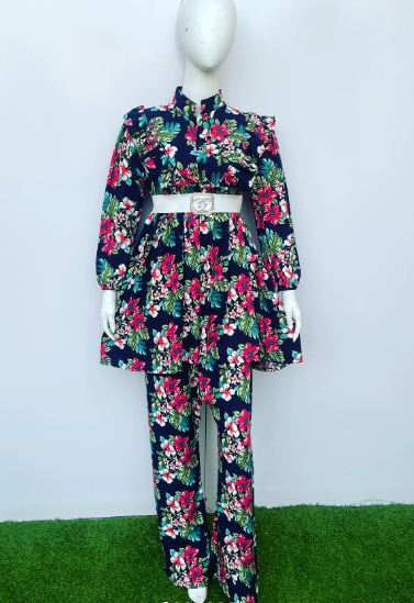 Italian 2 Pc Color-Printed Suit