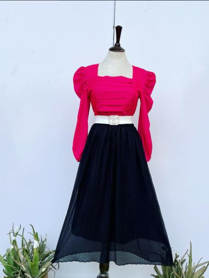 Ilastic belt  Skirt n top